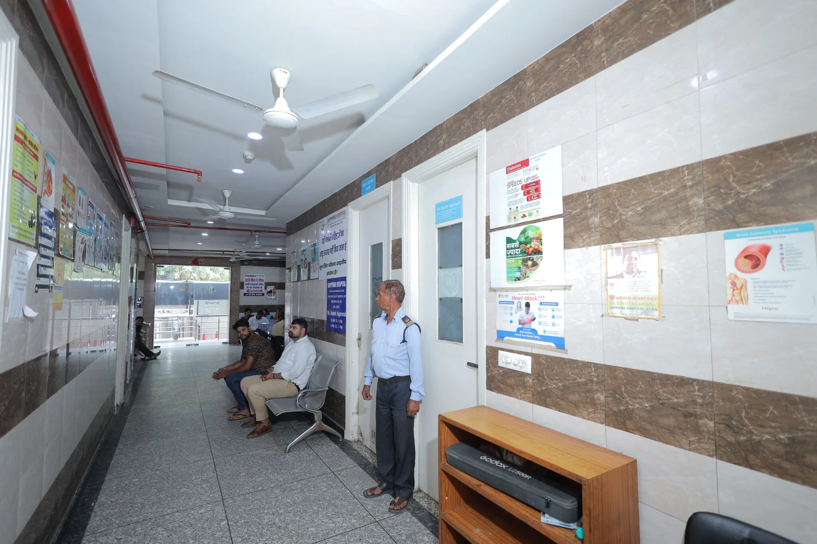 Hospital Corridor & OPD - Sapphire Hospital Agra
